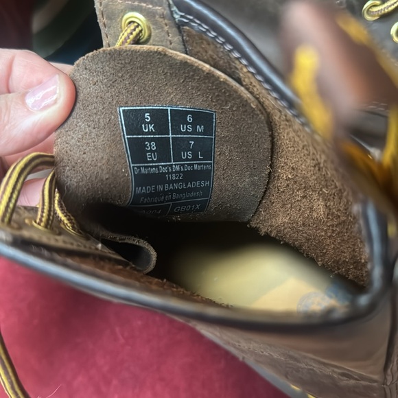 Doc Martens 1460 Brown Crazy Horse Boots - Picture 6 of 6